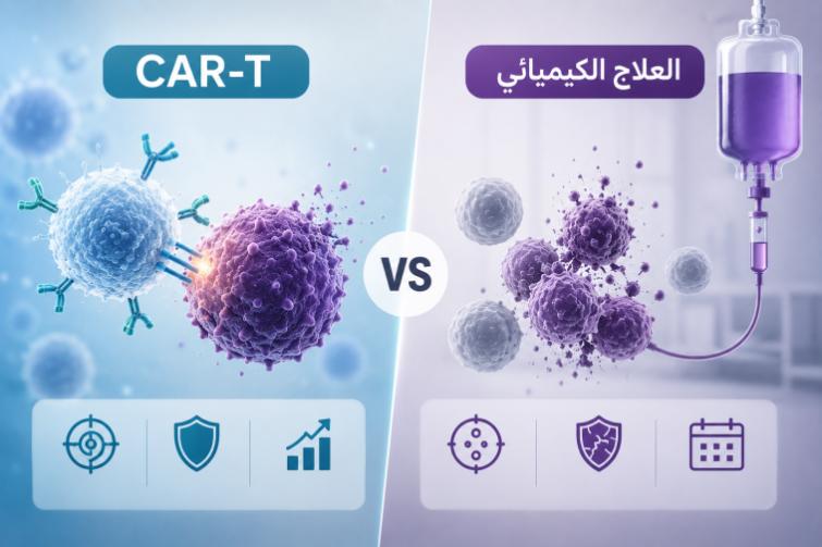 الفرق بين علاج CAR-T والعلاج الكيميائي